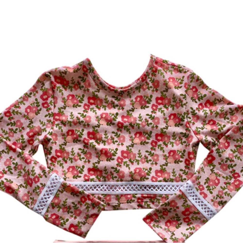 Kids 10 year old pink bikini Kimi and li top